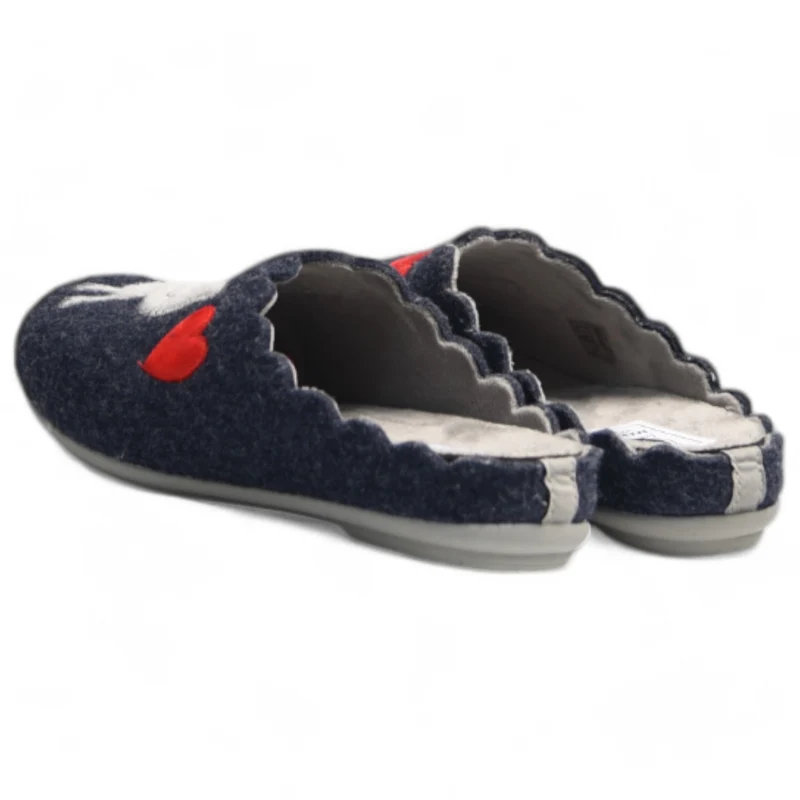 Zapatillas de Casa Marpen Slippers Gato Lunares 308IV24 Marino