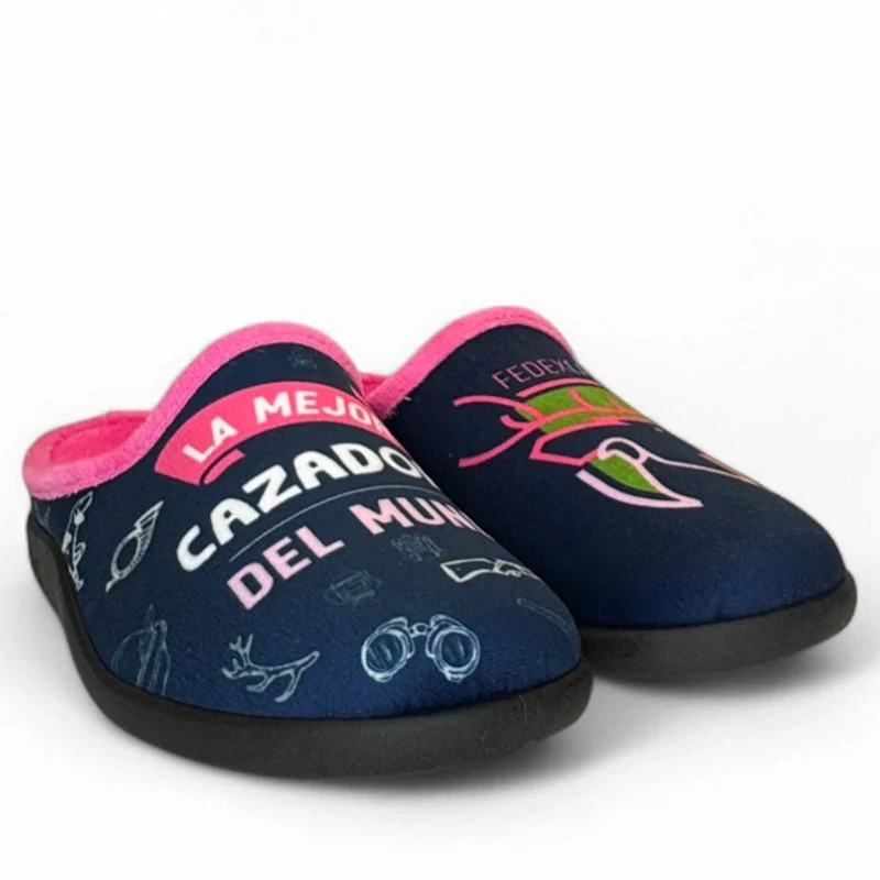 Zapatillas de Casa La Valenciana La Mejor Cazadora 26-269 Fuxia