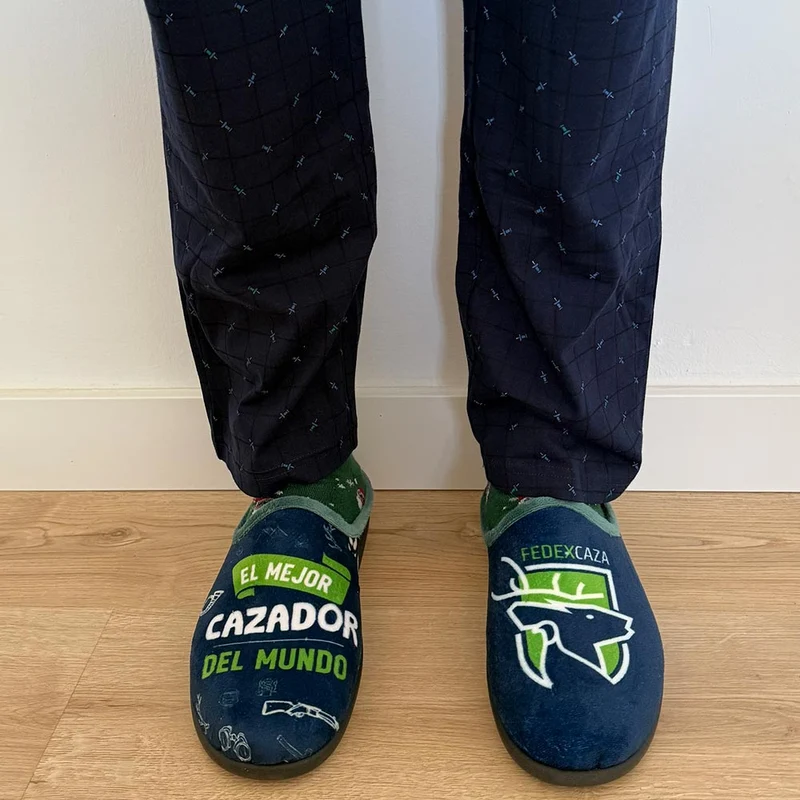 Zapatillas de Casa La Valenciana El Mejor Cazador 27-169 Verde