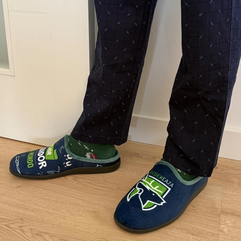 Zapatillas de Casa La Valenciana El Mejor Cazador 27-169 Verde