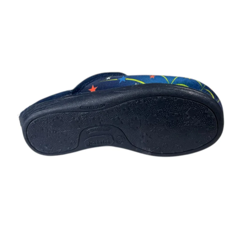 Zapatillas de Casa Natalia Gil Spiderboy Abierta 7048 Marino