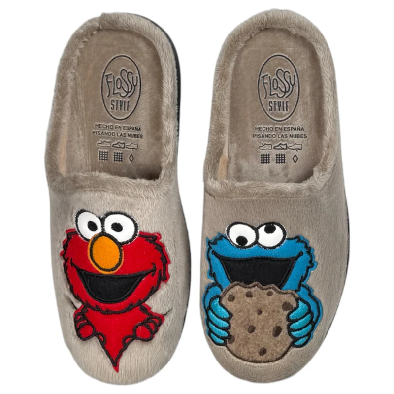 Zapatillas de Casa Flossy Monster 27-124 Taupe