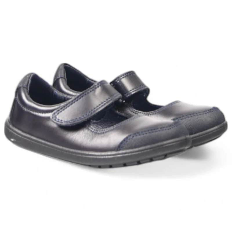 Merceditas Javer Colegial Piel Lavable 6-4 Marino