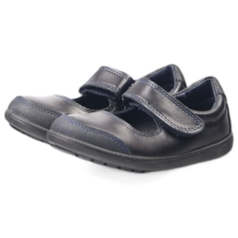 Merceditas Javer Colegial Piel Lavable 6-4 Marino