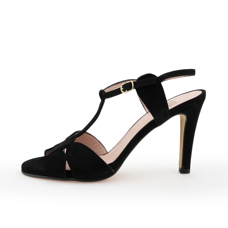 Sandalia ante negro 18154 Joni