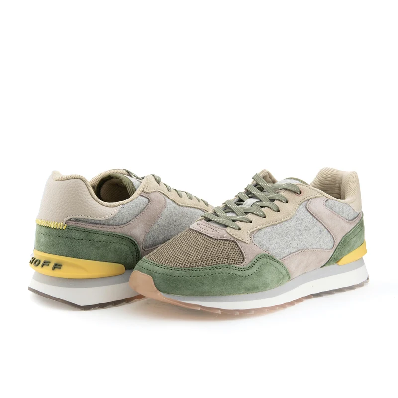 Deportiva beige/verde FARO Hoff
