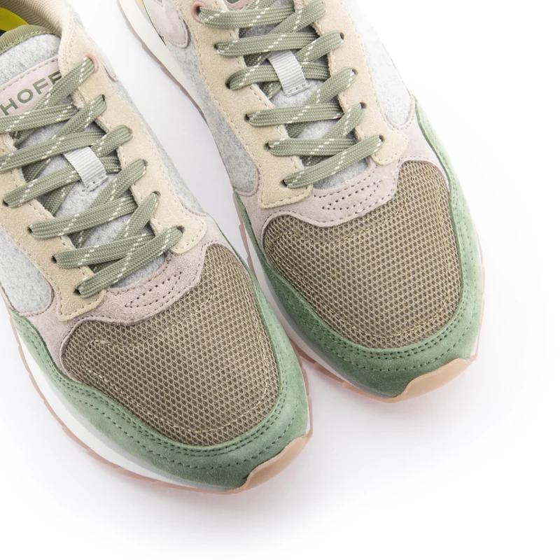 Deportiva beige/verde FARO Hoff