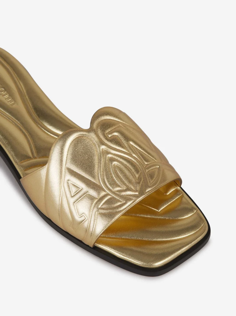 Sandalias Piel Logo