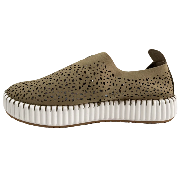 MUJER ZAPATO COMODO PLATAFORMA VERDE ISA