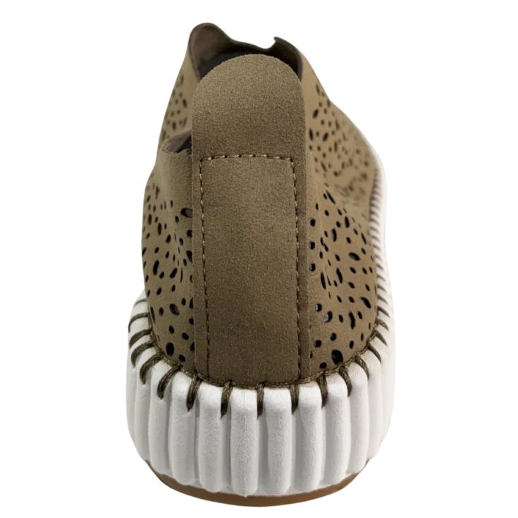 MUJER ZAPATO COMODO PLATAFORMA VERDE ISA