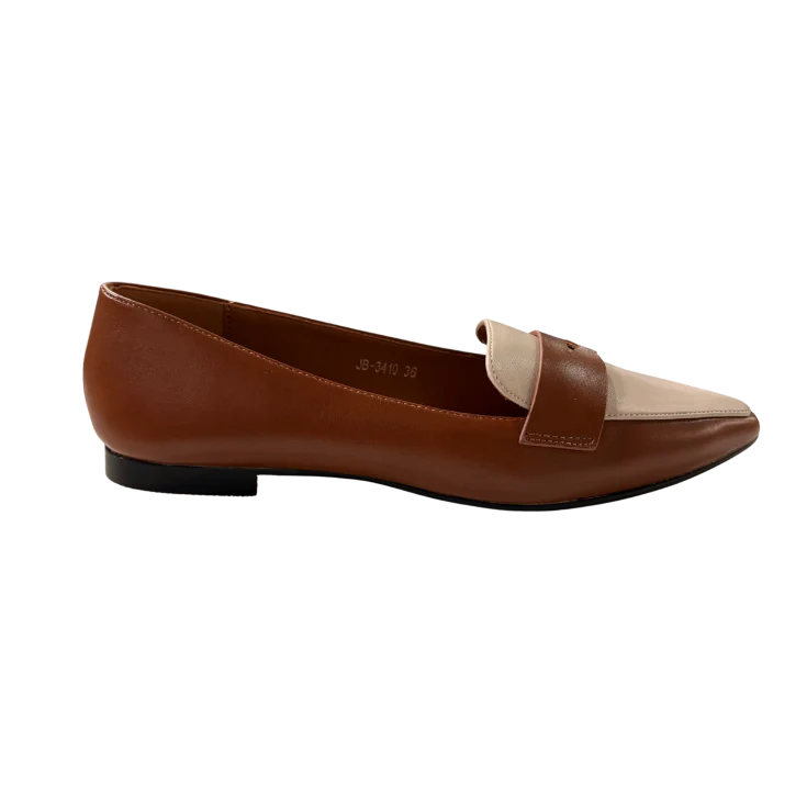 MUJER MOCASIN VITARIA CAMEL/BEIGE