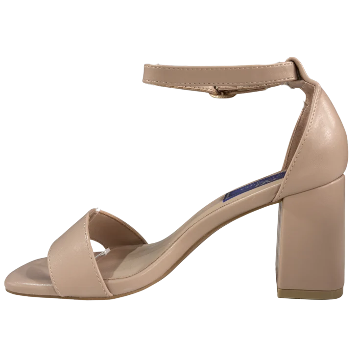 MUJER TACON SANDALIA FIESTA BEIGE