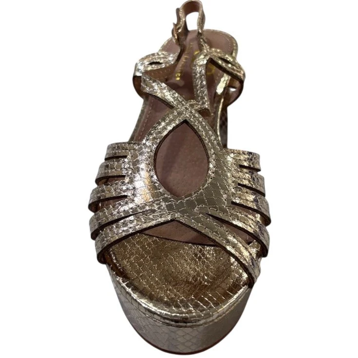 MUJER SANDALIA VENTARA SERPIENTE ORO