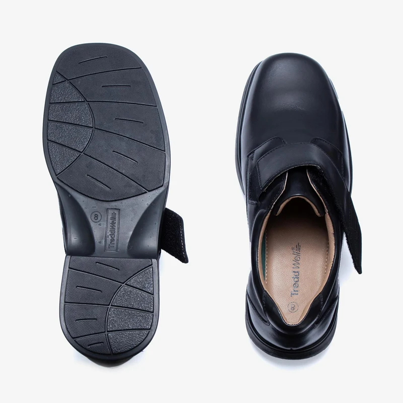 Zapatos con velcro Tredd Well Roger de corte ancho para hombre