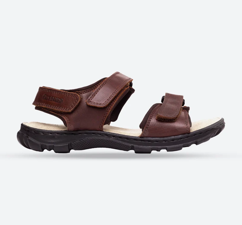 Sandalias de cuero James de ajuste ancho para hombre de Tredd Well