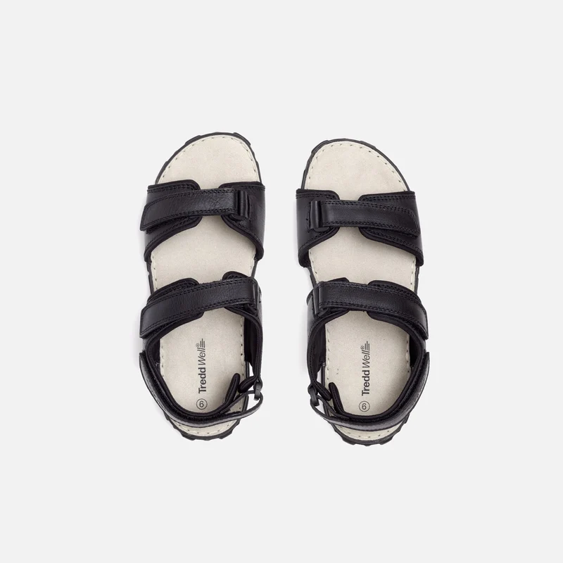 Sandalias de cuero James de ajuste ancho para hombre de Tredd Well