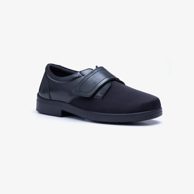 Zapatos elásticos suaves con velcro Tredd Well Benjamin de ajuste ancho para hombre