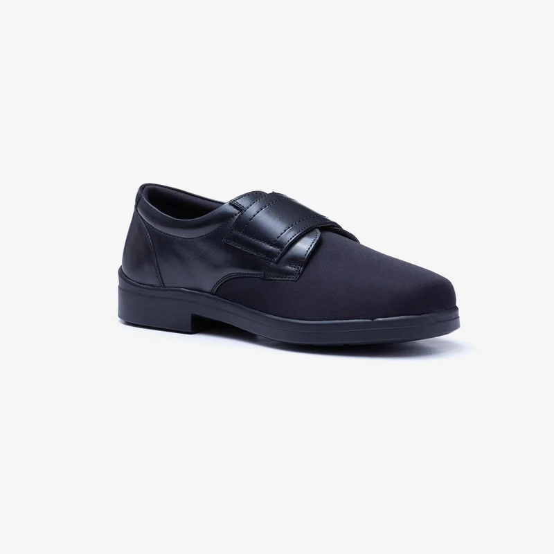 Zapatos elásticos suaves con velcro Tredd Well Benjamin de ajuste ancho para hombre