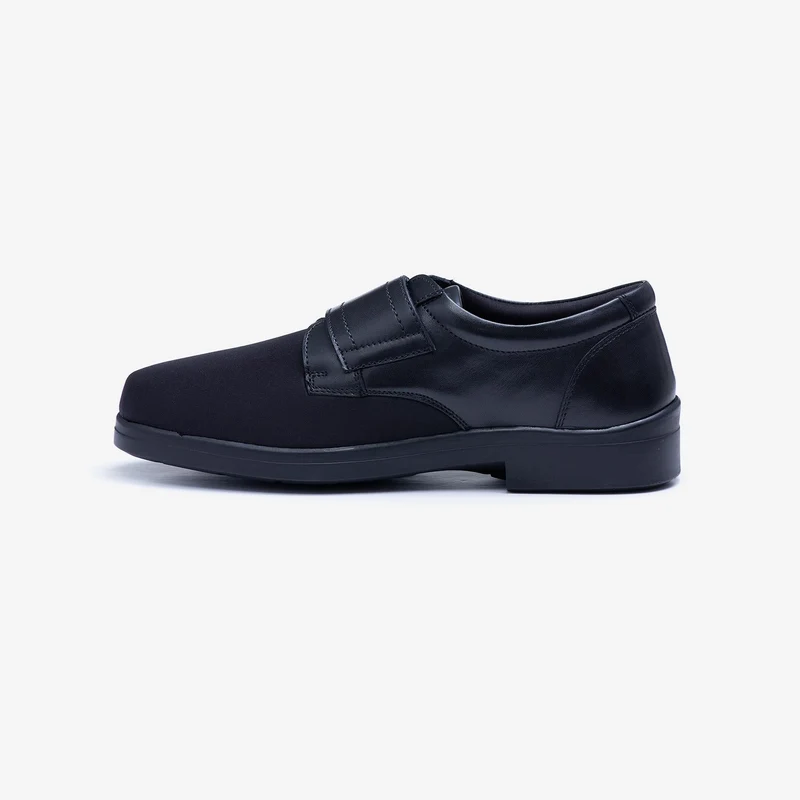 Zapatos elásticos suaves con velcro Tredd Well Benjamin de ajuste ancho para hombre