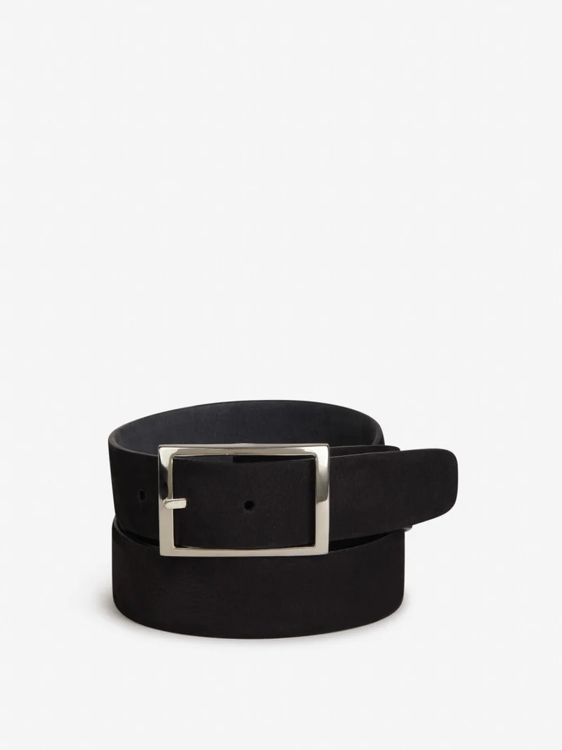 Reversible suede belt