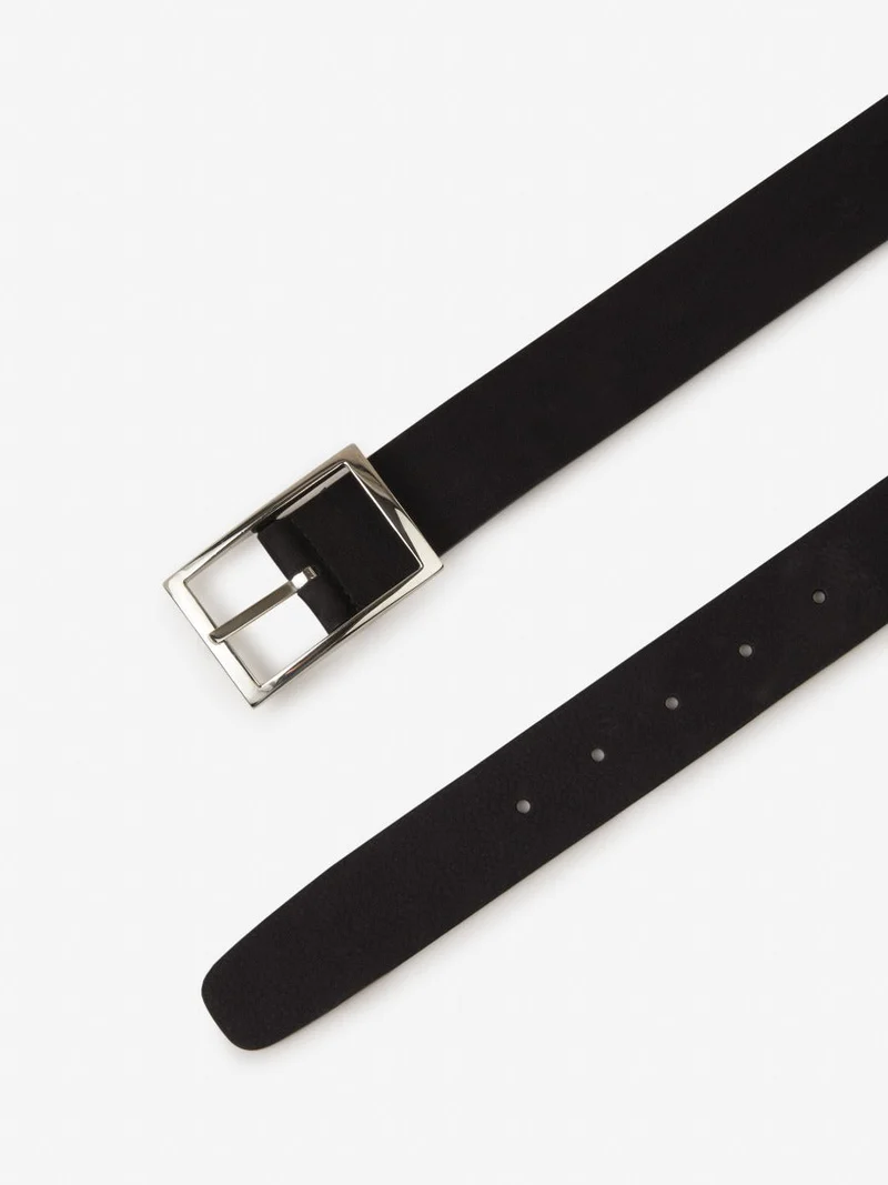 Reversible suede belt