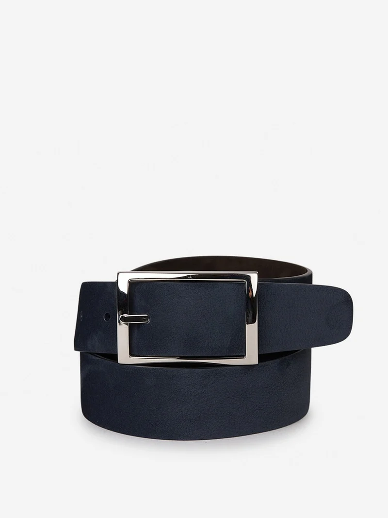 Reversible suede belt