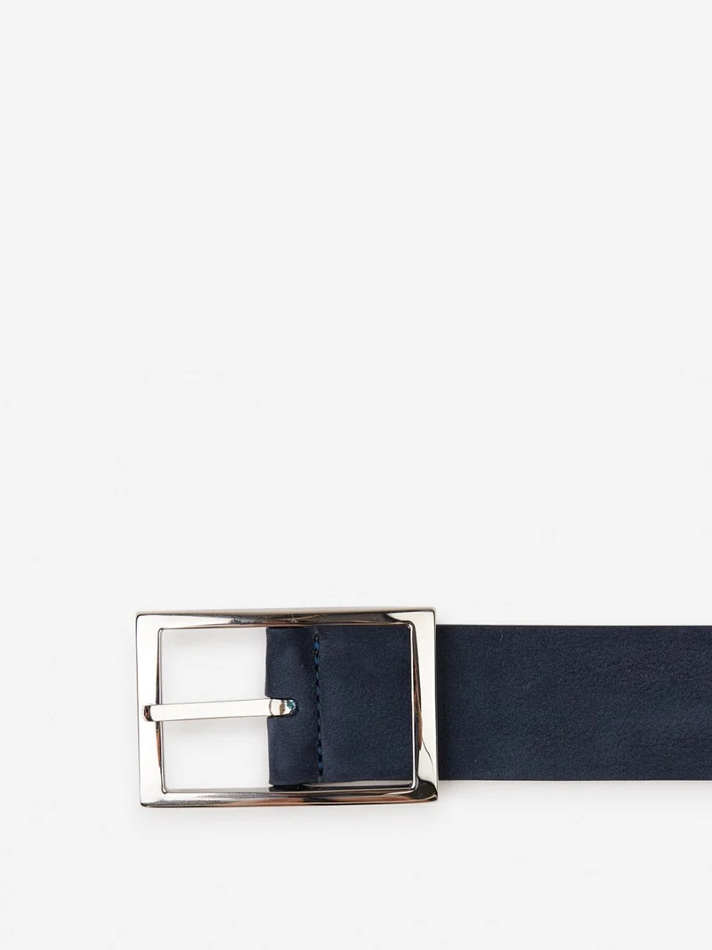 Reversible suede belt