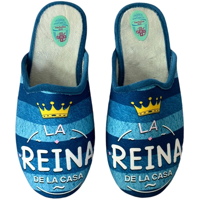 Zapatillas de Casa Natalia Gil Reina de la Casa 5001 Jeans