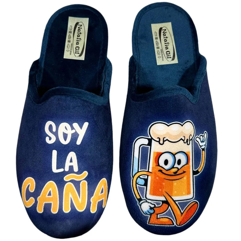 Zapatillas de Casa Natalia Gil Soy La Caña 6086 Marino