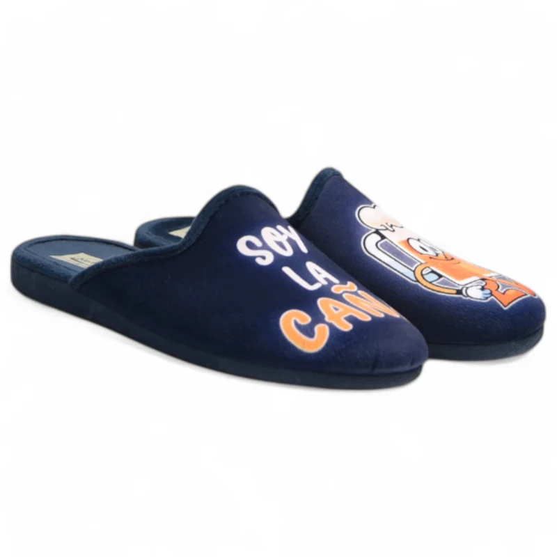 Zapatillas de Casa Natalia Gil Soy La Caña 6086 Marino