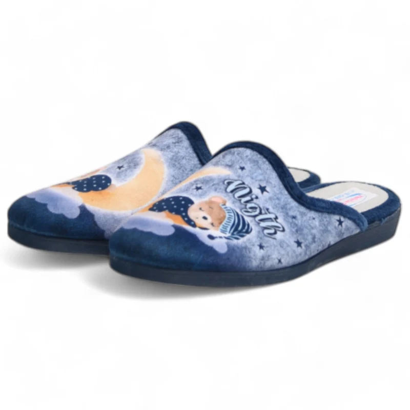 Zapatillas de Casa Natalia Gil Osito Good Night 156 Marino