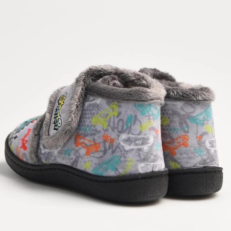 Zapatillas de Casa Plumaflex Dino 12003 Gris