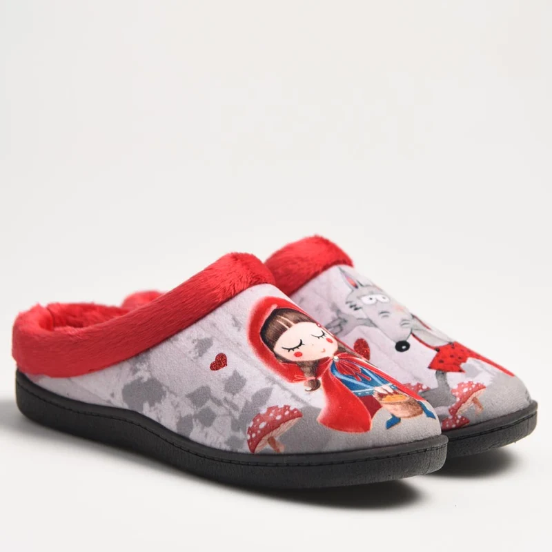 Zapatillas de Casa Plumaflex Lobo 12213 Rojo