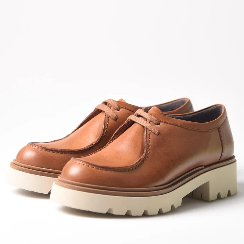 Zapatos Pitillos Wallabee 10104 Cuero