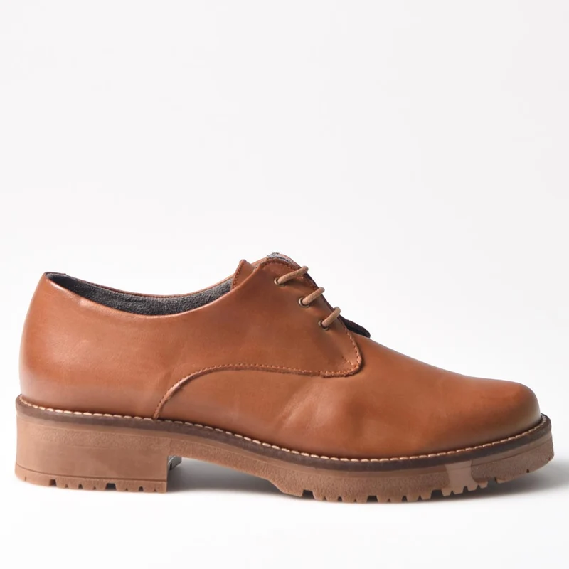 Zapatos Pitillos Blúcher 10083 Cuero