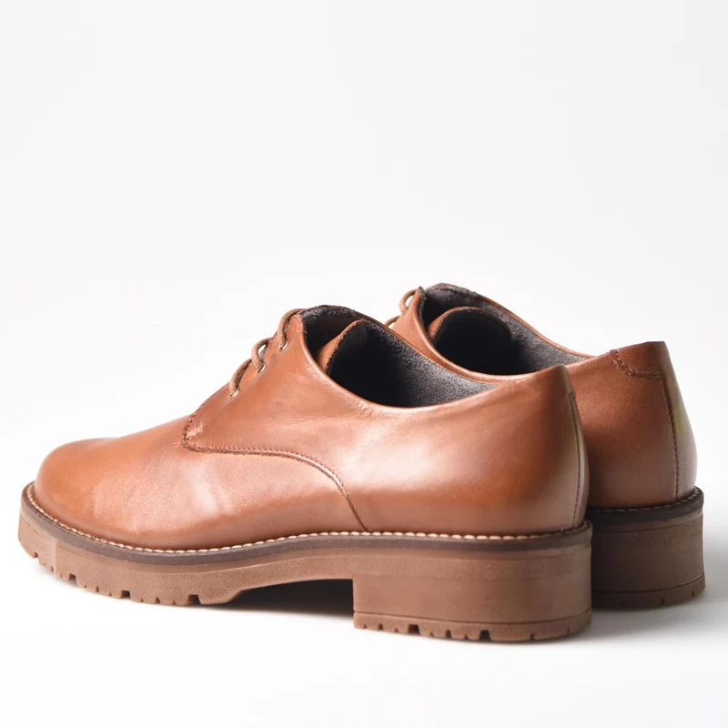 Zapatos Pitillos Blúcher 10083 Cuero