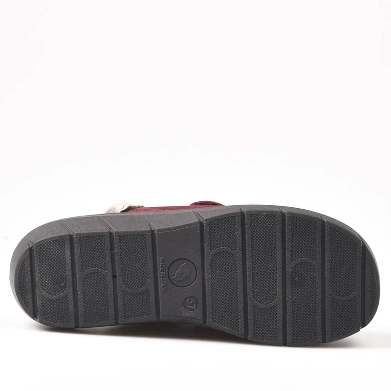 Zapatillas de Casa Plumaflex Abierta Velcro 14113 Burdeos