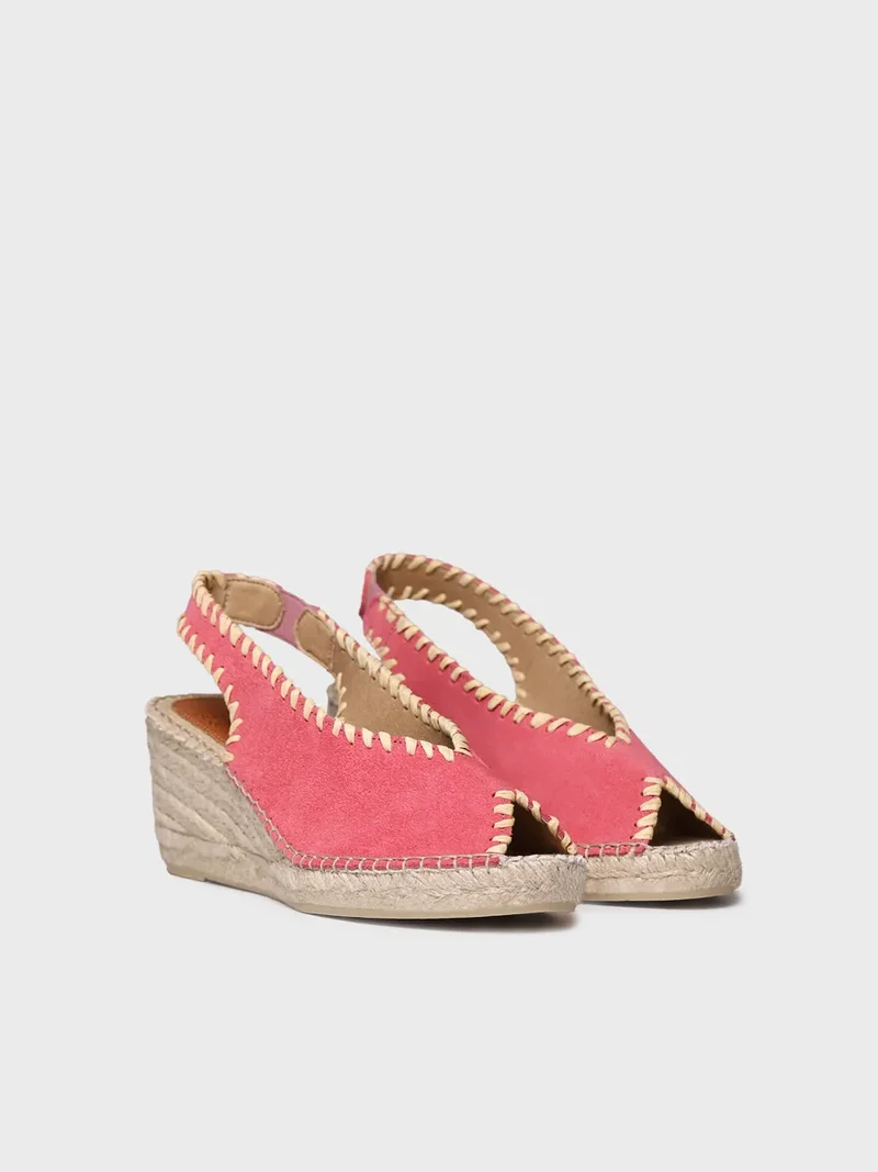 Alpargata de cuña estilo peep toe | LAILA-SD