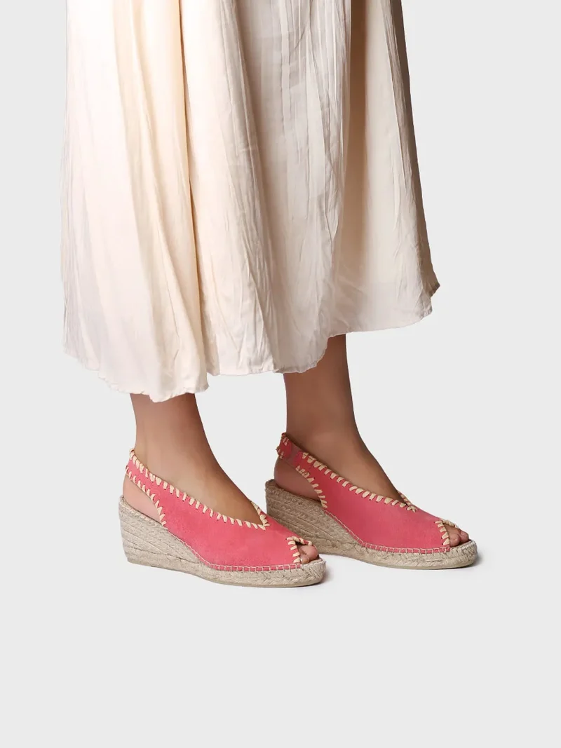 Alpargata de cuña estilo peep toe | LAILA-SD