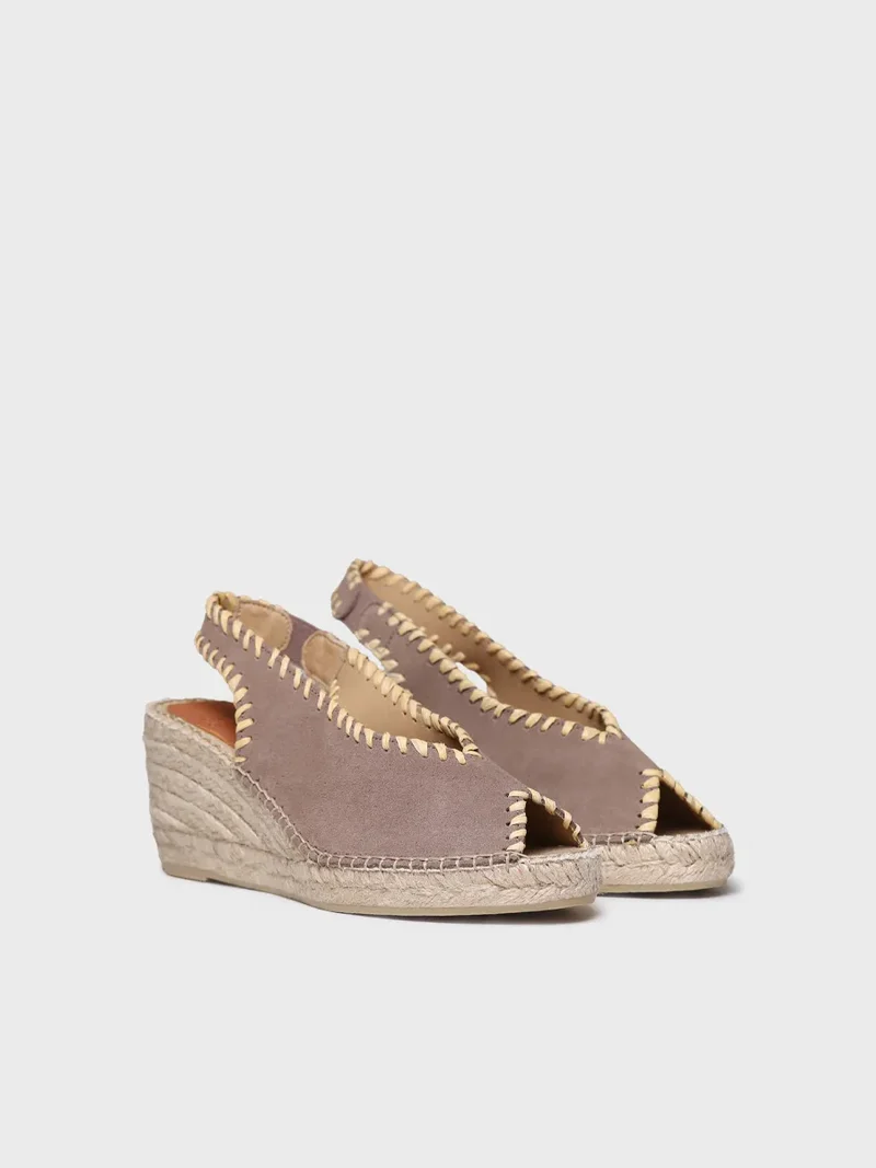 Alpargata de cuña estilo peep toe | LAILA-SD