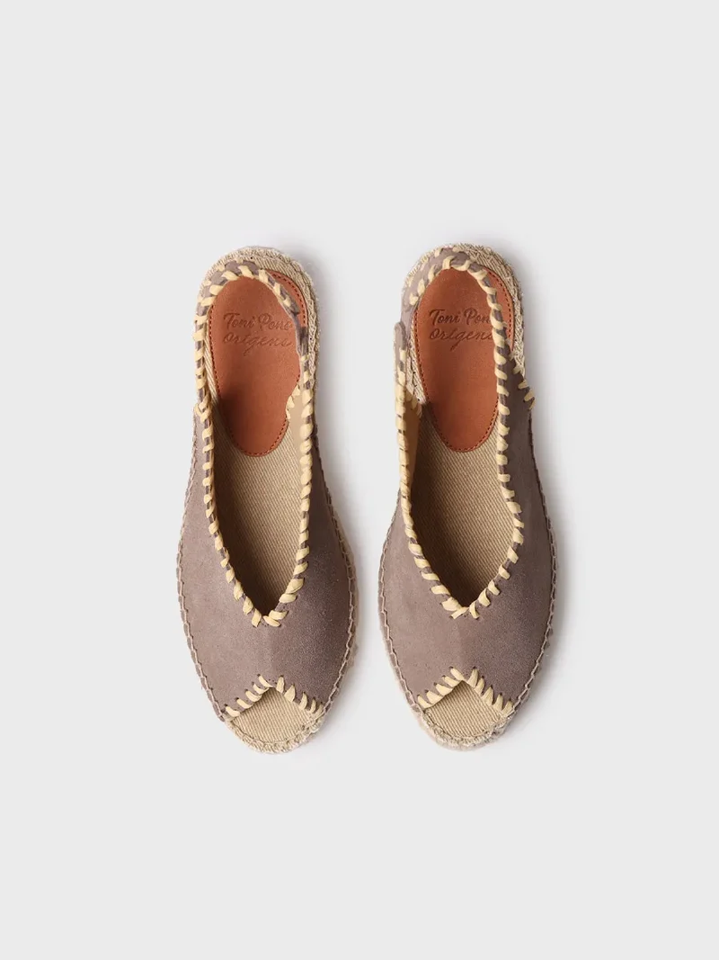 Alpargata de cuña estilo peep toe | LAILA-SD