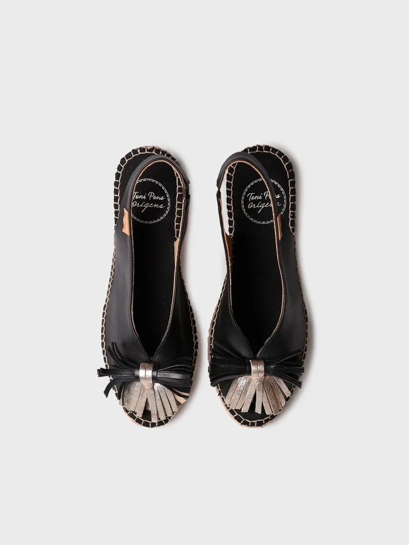 Alpargata de cuña estilo peep toe | LAILA-PF