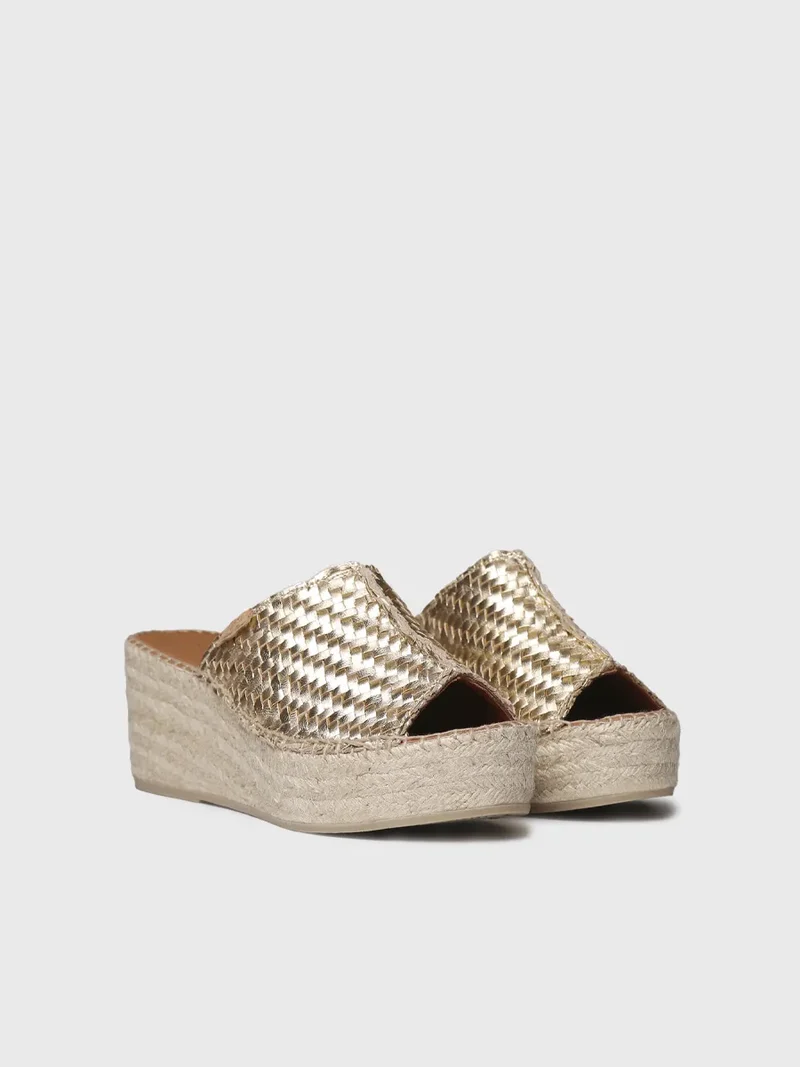 Alpargata de cuña estilo peep toe | ISOLDA