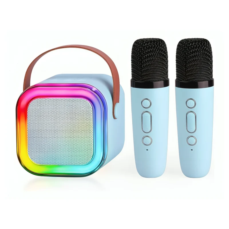 Miomu Mini Parlante Karaoke con Micrófonos Inalámbricos