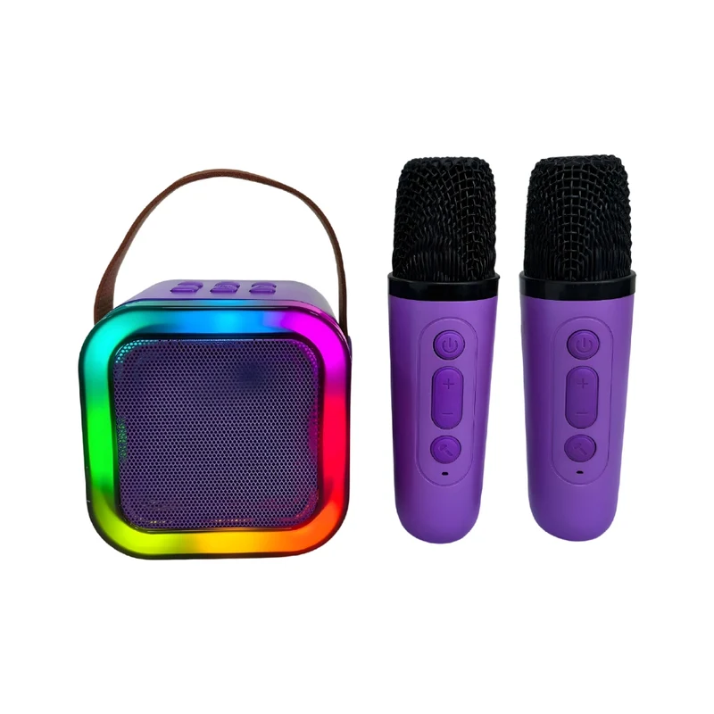 Miomu Mini Parlante Karaoke con Micrófonos Inalámbricos