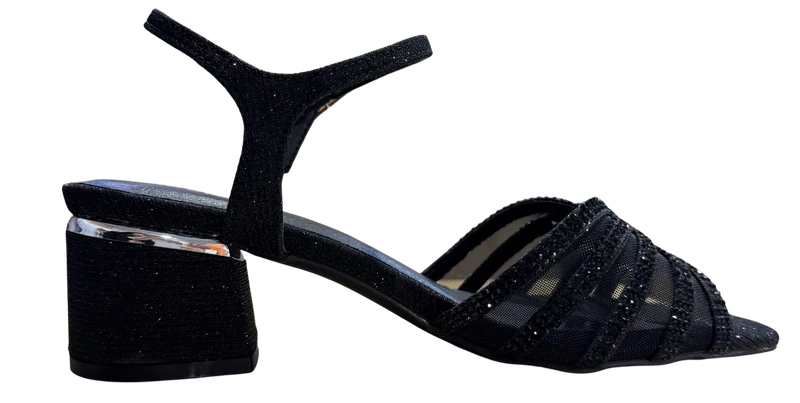 MUJER SANDALIA FIESTA NEGRO MYRIM