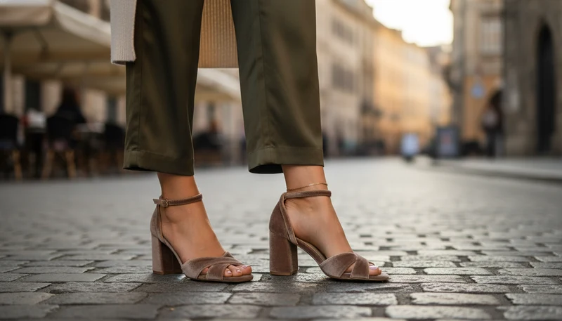 MUJER FIESTA TACON TAUPE
