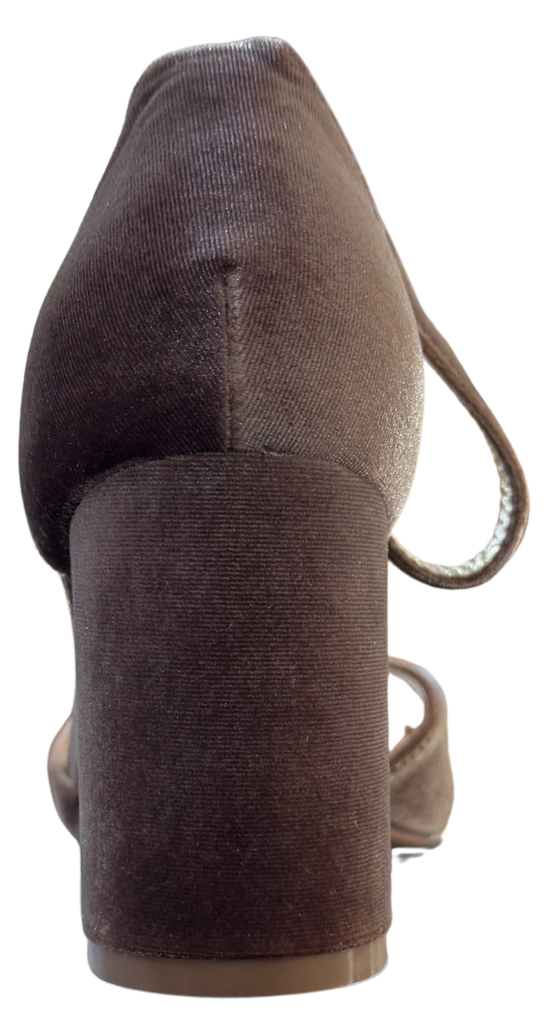 MUJER FIESTA TACON TAUPE
