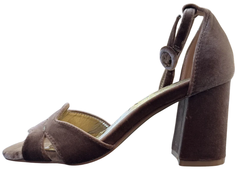 MUJER FIESTA TACON TAUPE