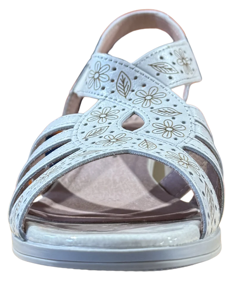 MUJER PITILLOS SANDALIA CON LASER PLATA
